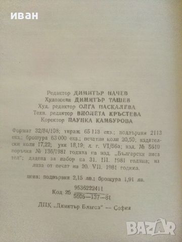 Денят не си личи по заранта - Богомил Райнов - 1981г., снимка 3 - Българска литература - 46798623