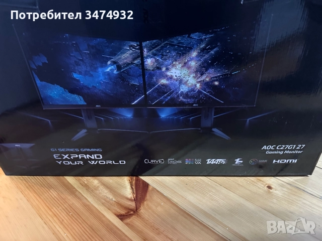 AOC C27G1 - изполван, снимка 2 - Монитори - 52909315