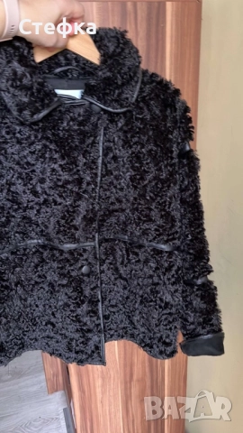 Палто-късо от еко кожа,,MINUS’, снимка 3 - Палта, манта - 52358815