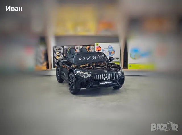 ТОП ЦЕНА!Акумулаторна кола Mercedes SL63 AMG с 12V батерия,EVA гуми,металик , снимка 3 - Коли, камиони, мотори, писти - 47023565