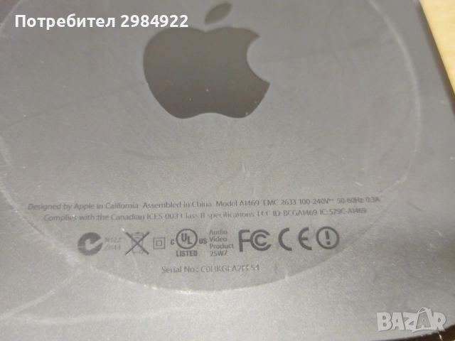 РАЗПРОДАЖБА Apple TV приемник 3-то поколение, модел A1469 НАМАЛЕНИЕ , снимка 6 - Приемници и антени - 52203983