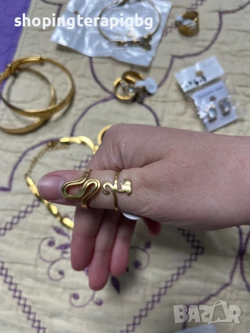 Лот нови бижута от неръждаема стомана , снимка 2 - Бижутерийни комплекти - 53946922