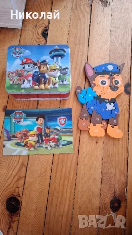 Пъзел Пес патрул / Paw patrol и пъзел Чейс + метално куфарче, снимка 1 - Игри и пъзели - 49079338