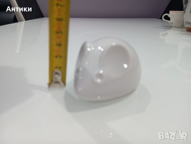 Стара порцеланова кутия за бижута маркирана , снимка 5 - Антикварни и старинни предмети - 52553717