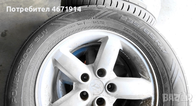 продавам 4 летни гуми 17' NOKIAN POWERPROOF SUV за джип, снимка 3 - Гуми и джанти - 52691683