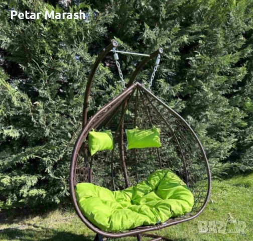 Ратанов Люлеещ Стол ‘Comfort’ за Двама – Уют и Релаксация на Открито!, снимка 4 - Градински мебели, декорация  - 50634422