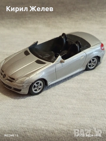 Метална количка кабриолет Mercedes Benz за КОЛЕКЦИЯ ДЕКОРАЦИЯ 34045, снимка 3 - Колекции - 53570503