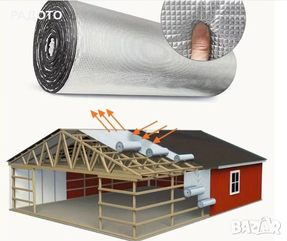 Самозалепваща се шумоизолация и топлоизолация за кола,700х50х0.5см , снимка 4 - Части - 53711723