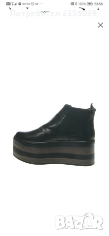 Италиански боти, естествена кожа, снимка 2 - Дамски боти - 54067808