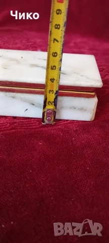 Стара мраморна бижутерска кутия, снимка 10 - Антикварни и старинни предмети - 53140863