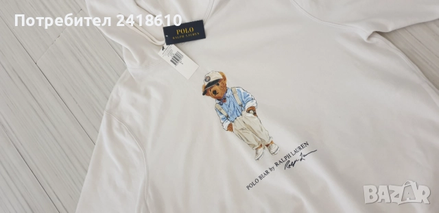 POLO Ralph Lauren Bear Hoodie Mens Size L НОВО! ОРИГИНАЛ! Мъжки Суичър!