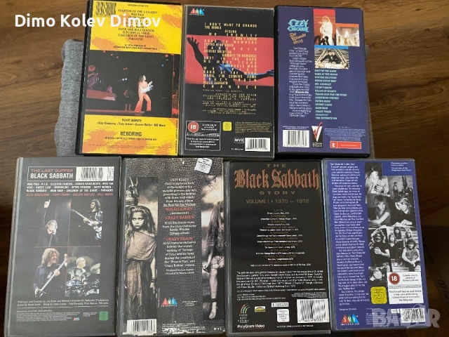 Ozzy Osbourne  BLACK SABBATH VHS Колекция Видеокасети. Оригинали!, снимка 2 - Други музикални жанрове - 48515623