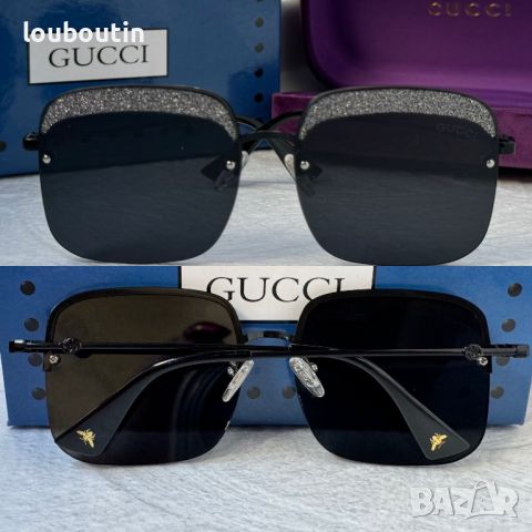 GUCCI с лого дамски слънчеви очила квадратни УВ 400, снимка 1 - Слънчеви и диоптрични очила - 45197840