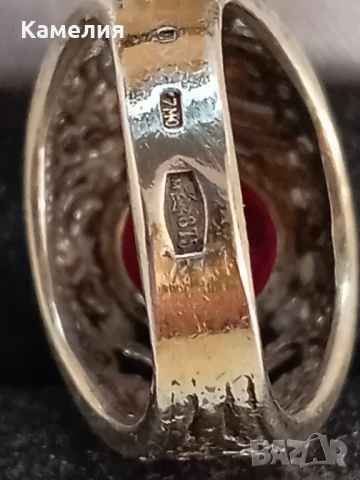 Руско сребро, снимка 9 - Пръстени - 49517264