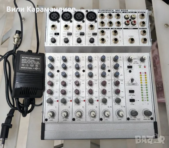 BEHRINGER EURORACK MX802A работещ,комплект със захранване, снимка 1 - Ресийвъри, усилватели, смесителни пултове - 49552986