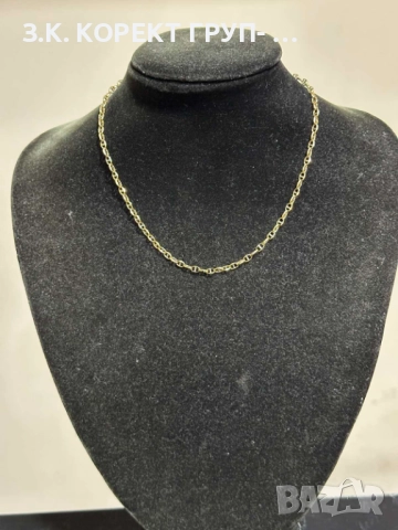 Златен синджир 14к, 3,37гр, снимка 3 - Колиета, медальони, синджири - 52741357