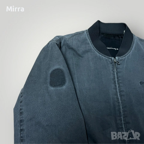 Quiksilver "Bad Medicine Bomber" Y2K Stone Washed Canvas Skater Bomber Jacket (2012-2016), снимка 4 - Якета - 52176067