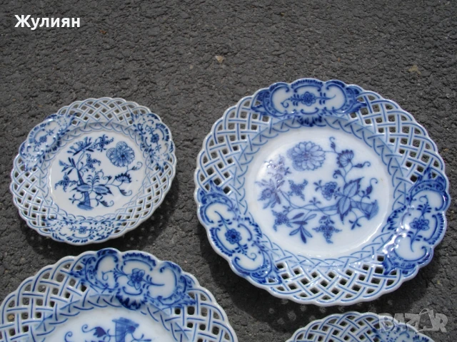 ЛОТ ПОРЦЕЛАНОВИ ЧИНИИ МАЙСЕН MEISSEN, снимка 2 - Антикварни и старинни предмети - 50471027