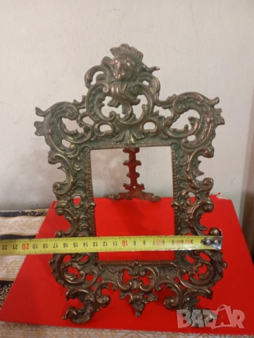 Барокова настолна рамка за снимка, снимка 4 - Други ценни предмети - 53664927