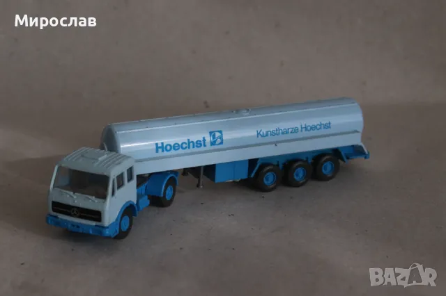 WIKING H0 1/87 MERCEDES КАМИОН МОДЕЛ КОЛИЧКА ЦИСТЕРНА, снимка 3 - Колекции - 49554134