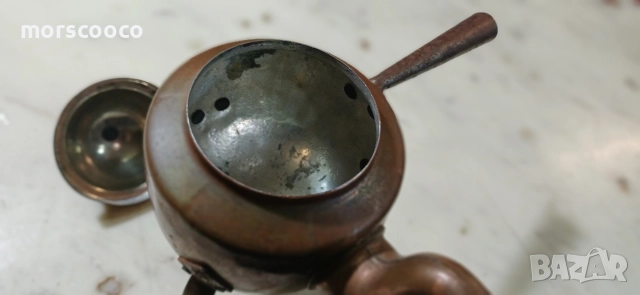 Старинен месингов чайник за греяна ракия , снимка 5 - Антикварни и старинни предмети - 52590196