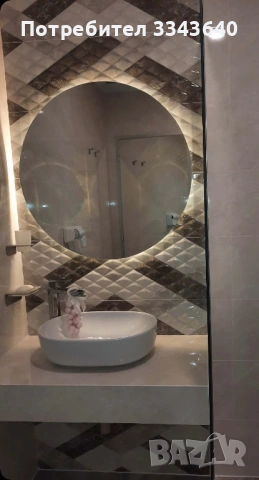 Интериорни LED огледала – за баня, по поръчка  , снимка 2 - Огледала - 53808616