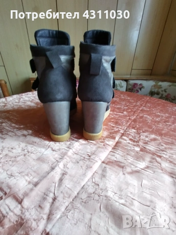 Боти Buffalo London естествена кожа  и естествен велур 41 номер, снимка 4 - Дамски боти - 53427214