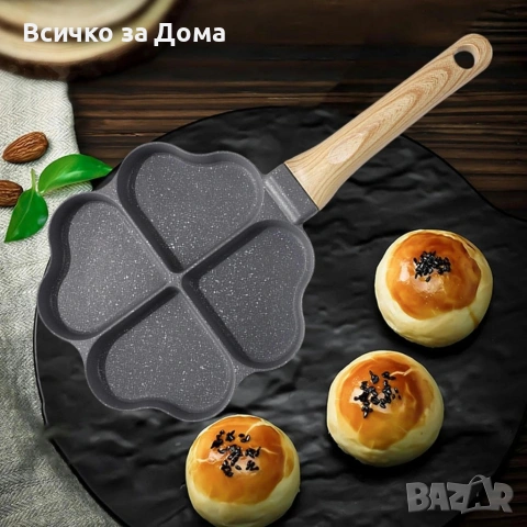 Тиган за пържене на яйца, палачинки, пържени картофи, индукция сърце, снимка 2 - Съдове за готвене - 53214886
