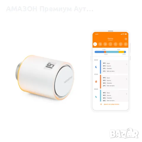 Единичен вентил за радиатор Smart NETATMO Pro/включва 6 адаптера , снимка 1 - Радиатори - 47735591