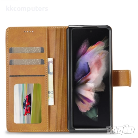 Samsung Galaxy Z Fold4 5G LC.IMEEKE Кожен Калъф и Протектор, снимка 17 - Калъфи, кейсове - 52807226