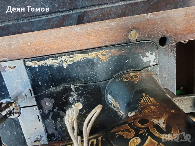 Антикварна шевна машина JUNKER & RUH, снимка 9 - Антикварни и старинни предмети - 53776423