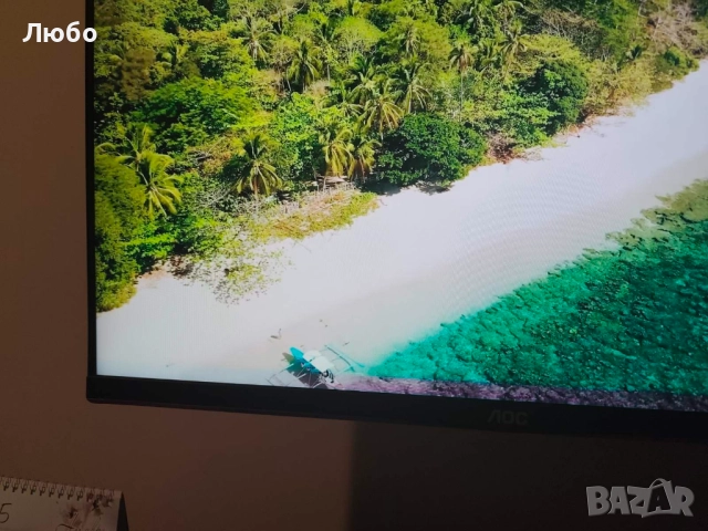 Продавам работещ монитор с дефект AOC 24G2SPAE/BK, 23.8" (60.45 cm) IPS панел, 165Hz, Full HD, снимка 3 - Монитори - 51597736