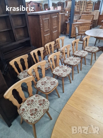 Масивни Трапезни Столове-10 броя-внос от Германия!ОБЯВЕНАТА ЦЕНА Е ЗА БРОЙ!, снимка 2 - Столове - 53563796