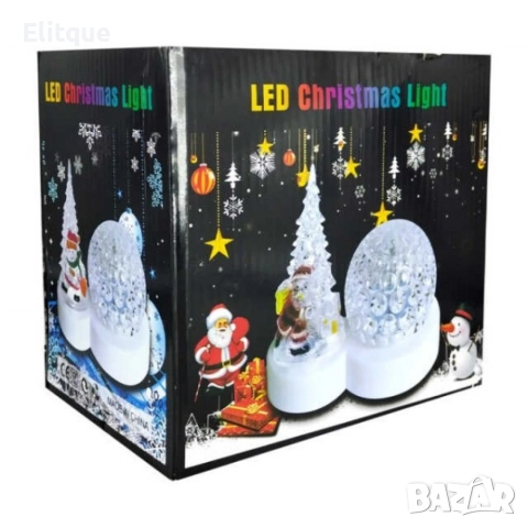 Коледна LED лампа с декоративни орнаменти, снимка 5 - Декорация за дома - 52572433