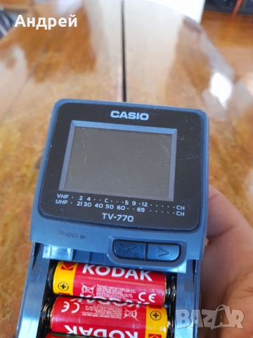 Старо портативно телевизорче Casio TV-770, снимка 8 - Антикварни и старинни предмети - 51433155