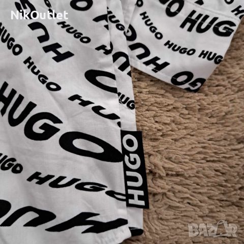HUGO Риза със свободна кройка, снимка 4 - Ризи - 45477001