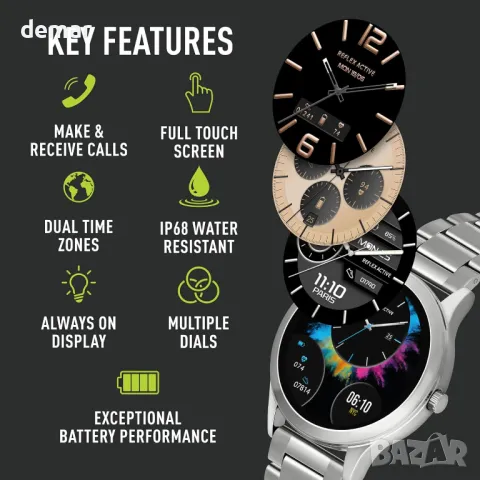 Смарт часовник Reflex Active Series 31 Amoled с Bluetooth, 1,19'', за Android и IOS, снимка 2 - Смарт часовници - 49813458