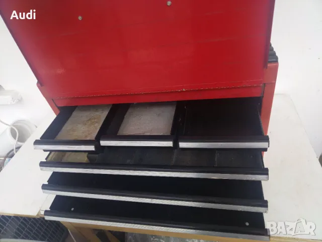 Шкаф/сандък с 6 броя чекмеджета за съхранение на инструменти. Марка: SAM PRO, снимка 10 - Куфари с инструменти - 50047873