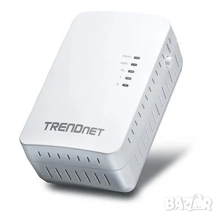 TRENDnet Powerline Адаптер Wi-Fi Точка за Достъп LAN Мрежа от Контакта IEEE 1901 HomePlug AV 500Mbps, снимка 1 - Кабели и адаптери - 47509921