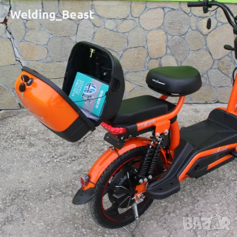 Електрическо колело-мотопед MaxMotors EBZ 18 750W/48V/20Ah - ORANGE, снимка 7 - Мотоциклети и мототехника - 50016822