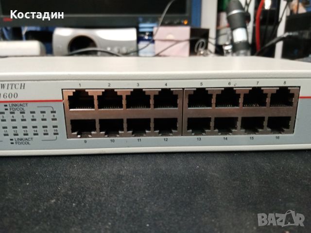 16 портов мрежов суич CNSH-1600 Cnet, снимка 3 - Суичове - 46127390