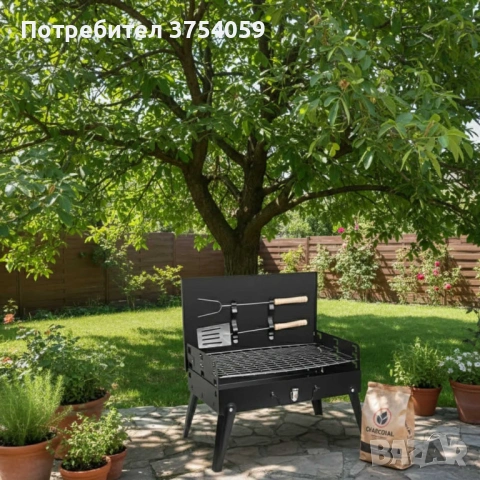 Градинска сгъваема скара за къмпинг и пикник, снимка 2 - Скари - 53081661