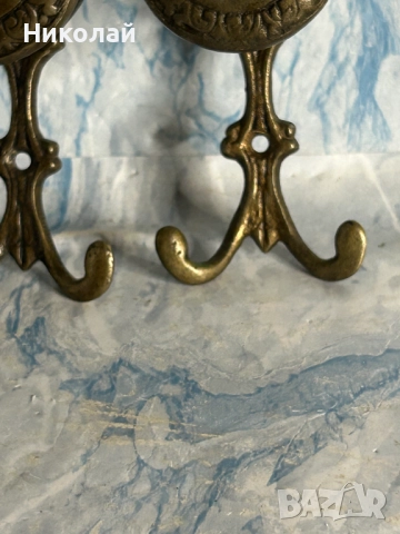4 Броя Стари Бронзови Закачалки , снимка 4 - Антикварни и старинни предмети - 52311068