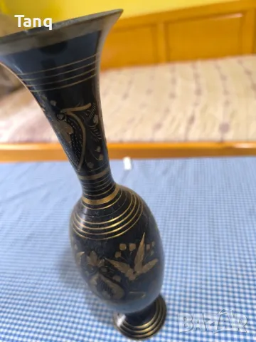 Индийска месингова ваза (НОВА), снимка 2 - Антикварни и старинни предмети - 49725685