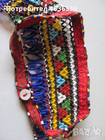 Женски накит за носия-стъклени мъниста, снимка 6 - Антикварни и старинни предмети - 52440484