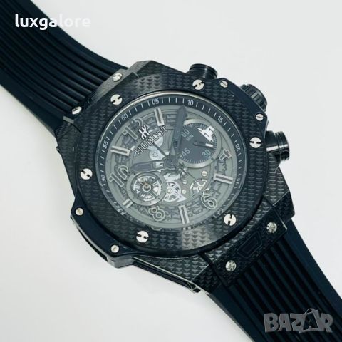 Мъжки часовник Hublot Big Bang Unico Black с кварцов механизъм, снимка 6 - Мъжки - 45418271