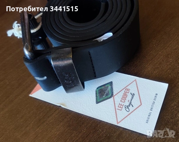  Lee Cooper Plain Belt SN00 XL 175см Оригинален колан | Черен кожен колан | Нов , снимка 3 - Колани - 54131523