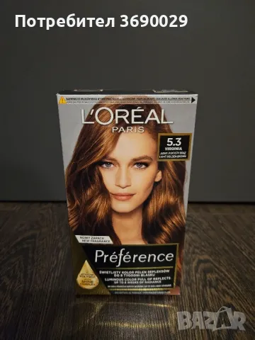 L'oreal Preference Трайна боя за коса, 5.3 Virginia, снимка 1 - Продукти за коса - 49318066