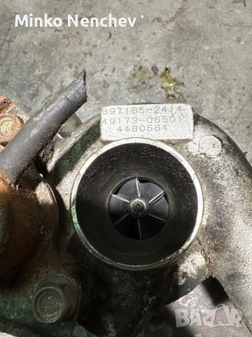 Турбокомпресор за OPEL CORSA C (2002 г.), 1.7 DTI 75 к.с. Оригинален номер: 49173-06501, 897185-2413, снимка 2 - Части - 52412331