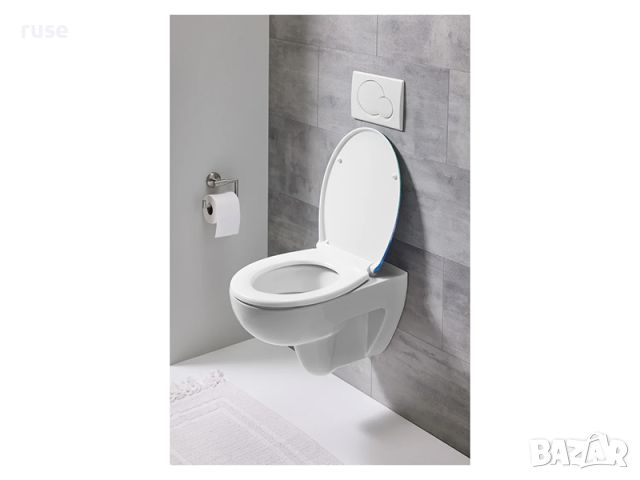 НОВА! Седалка за тоалетна чиния плавно затваряне Easy-Click принт, снимка 3 - Други - 45780424